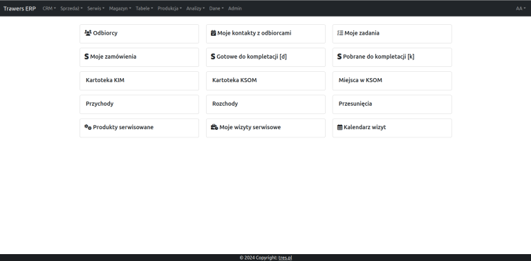 Program ERP Trawers – aplikacja webowa Trawers ERP 7 Cloud